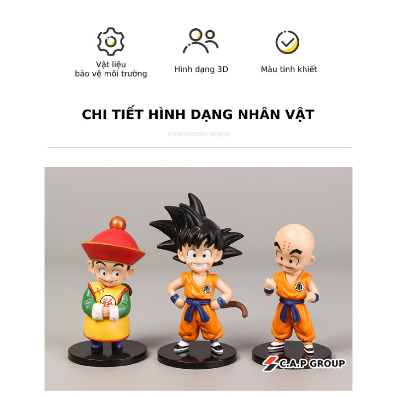 Mô hình nhân vật Dragon Ball 7 Viên Ngọc Rồng Songoku chibi