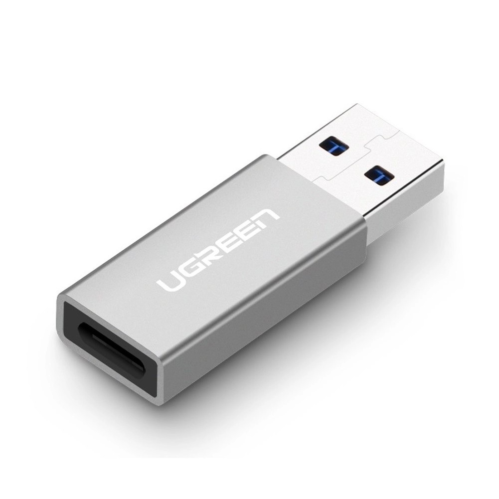 Màu Xám Bạc Đầu đổi USB 3.0 to USB-C 3.1 UGREEN 30705 US204