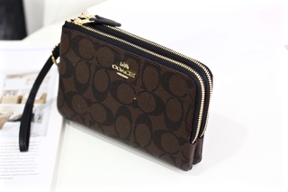Ví Double Zip cầm tay 2 ngăn