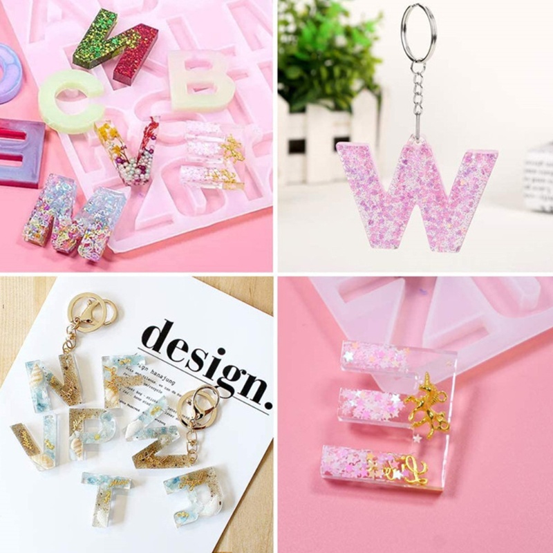 Khuôn Silicone Làm Đất Sét Hình Chữ Cái Tiếng Anh