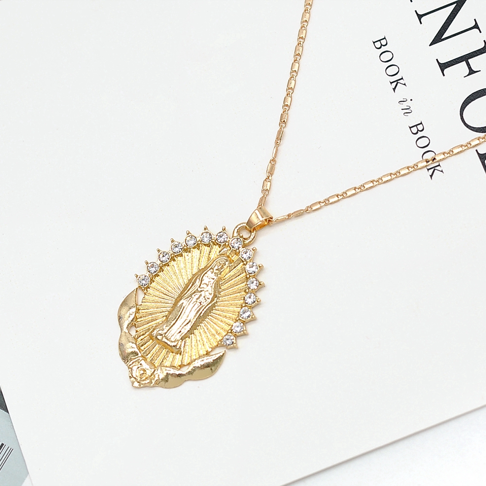 Dây chuyền xi mạ mặt hình Đức Mẹ cho người theo đạo