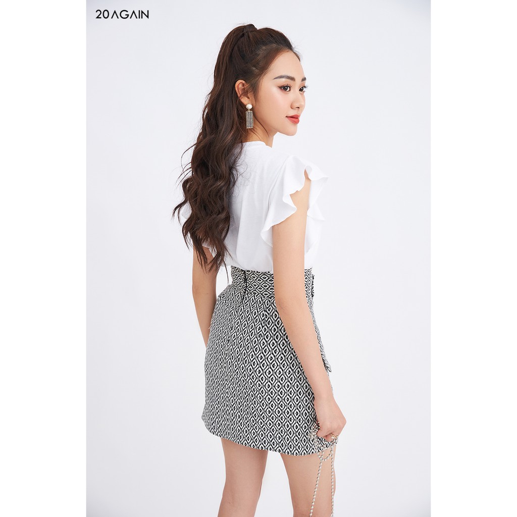 Chân váy A vạt chồng 20AGAIN JAA1535 | BigBuy360 - bigbuy360.vn