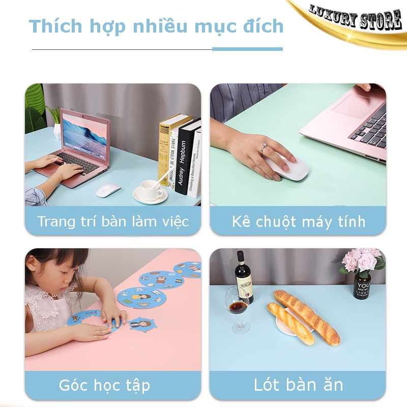 Thảm da trải bàn làm việc đa năng Despad - lót chuột da thời trang chống nước