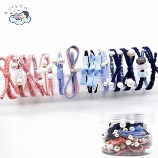 Set 12 dây buộc tóc kiểu dáng đơn giản cho nữ