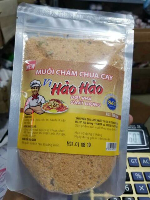 Muối hảo hảo chua cay túi zip 500g BQ