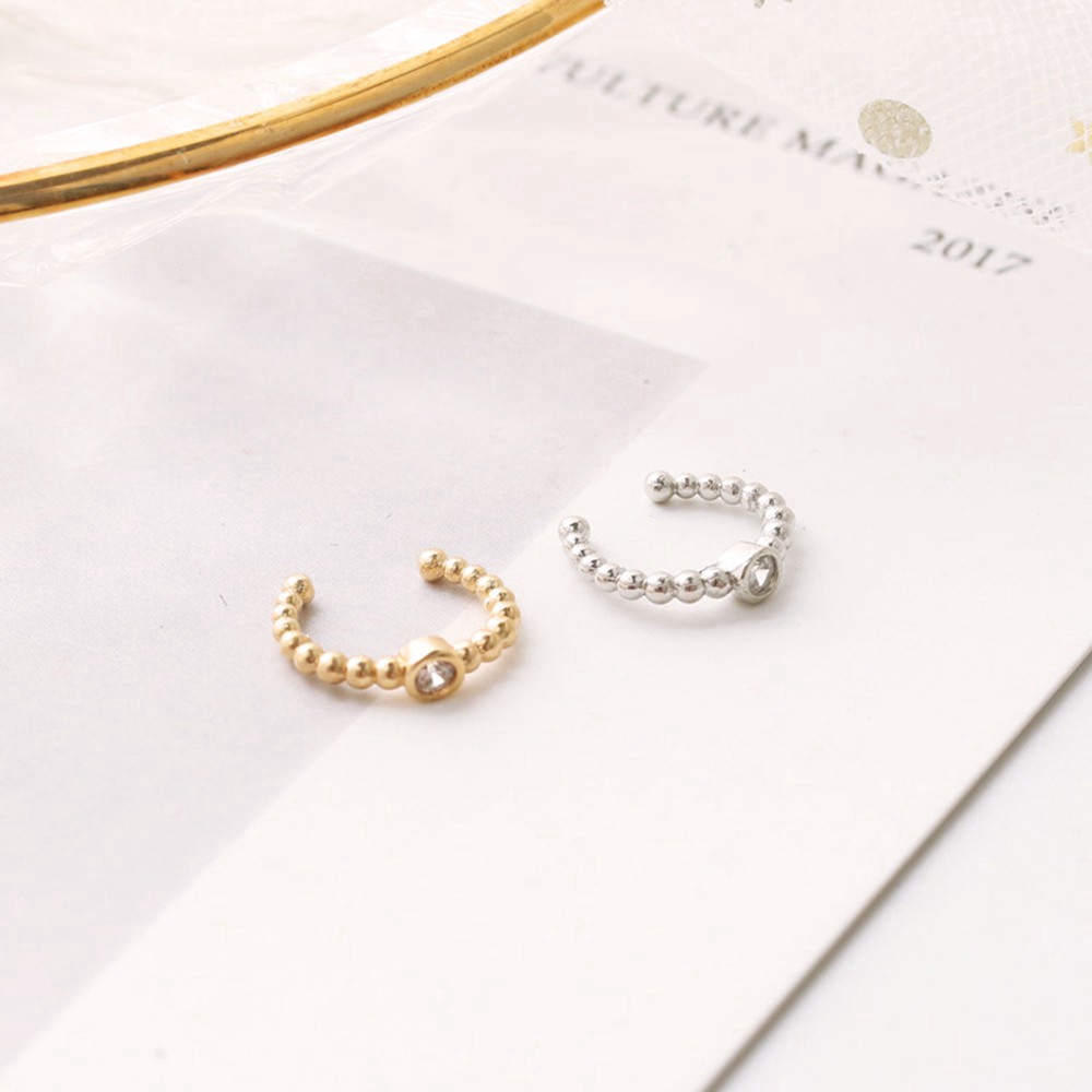 Khuyên Kẹp Vành Tai Thiết Kế Hạt Thời Trang Cá Tính Cho Nữ