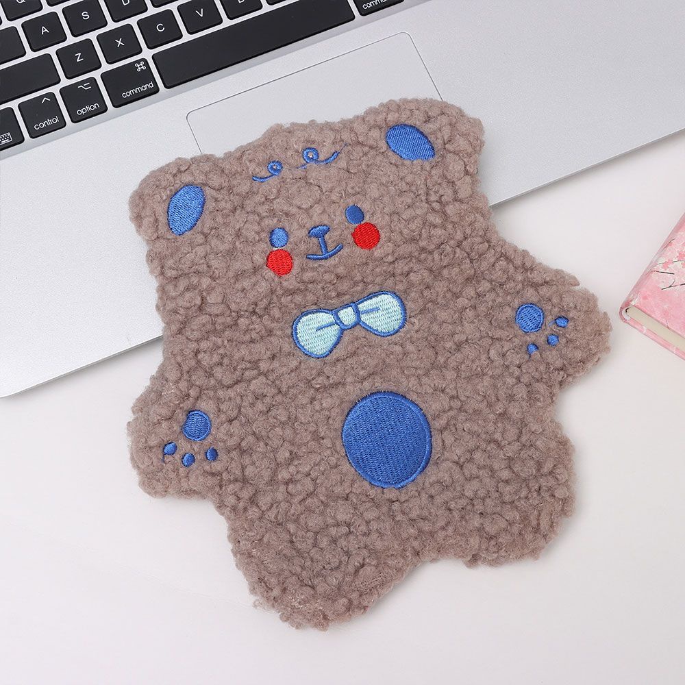 Túi Chườm Nóng Vải Lông Cashmere Dày Dặn Hình Gấu Teddy Dễ Thương Dành Cho Bé