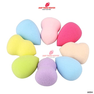 Bông mút đánh kem lót kem nền hình hồ lô và giọt nước