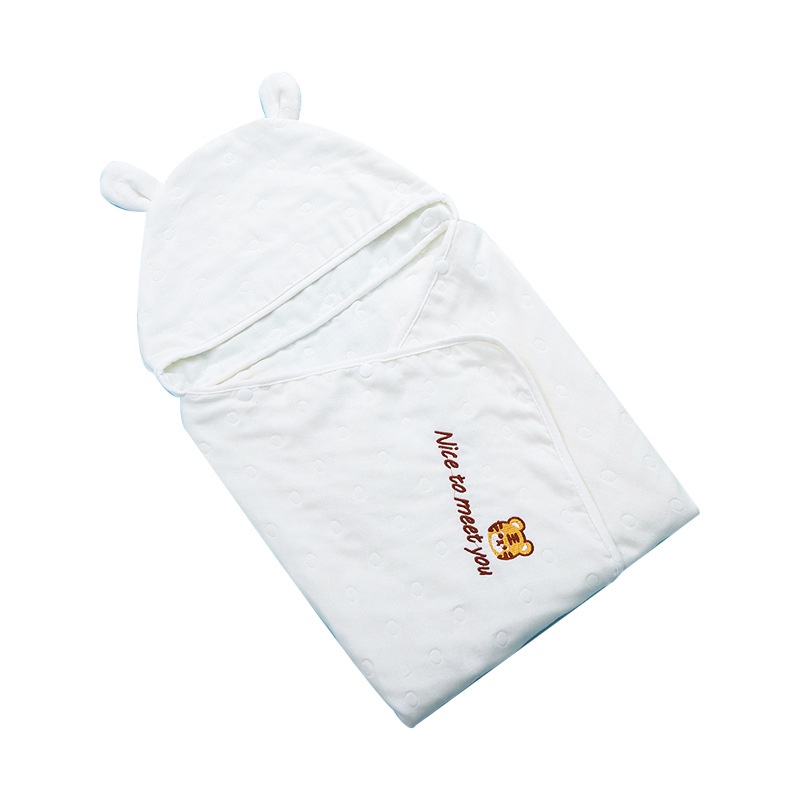 Khăn Choàng Tắm cotton Sáu Lớp Có Mũ Trùm Xinh Xắn Dành Cho Bé
