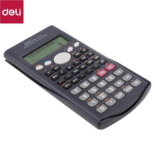 Máy tính kỹ thuật deli 12 số, 240 chức năng, đen e1710
