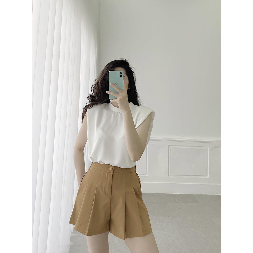 🍀 SET BỘ ÁO VẠT LIỀN SHORT LI XẾP 🌿