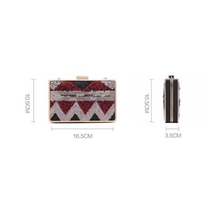 Ví cầm tay dự tiệc venuco - clutch vảy cườm