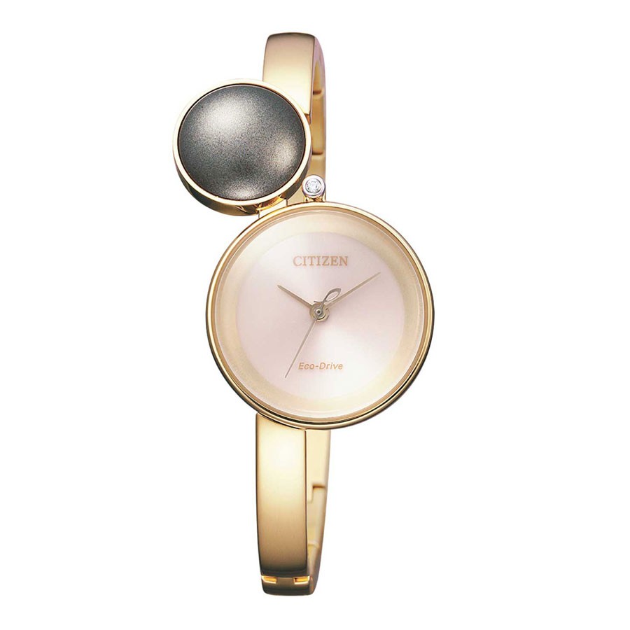 Đồng Hồ Nữ Citizen Đính Kim Cương Dây Thép Không Gỉ EW5493-51W - Mặt Vàng Hồng (Sapphire)