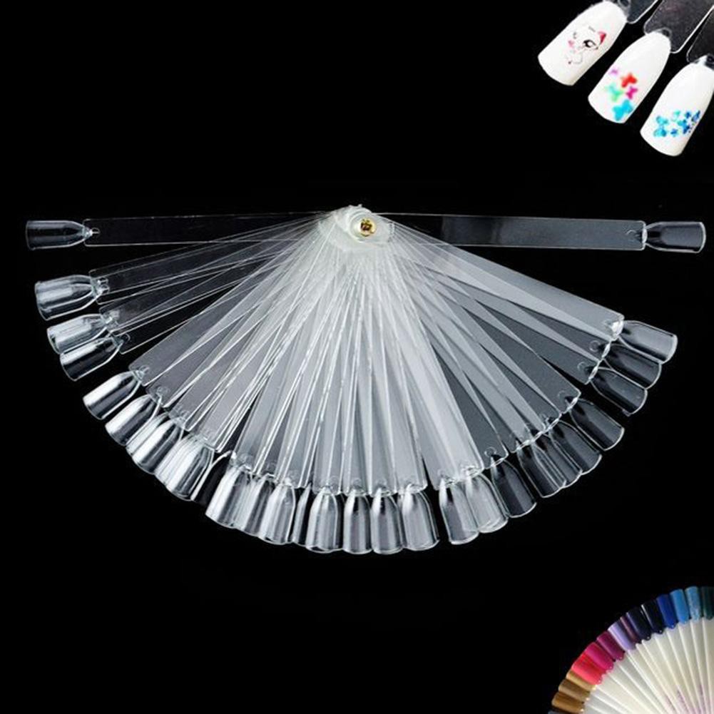 Set 50 khuôn móng tay giả vẽ trưng bày mẫu màu