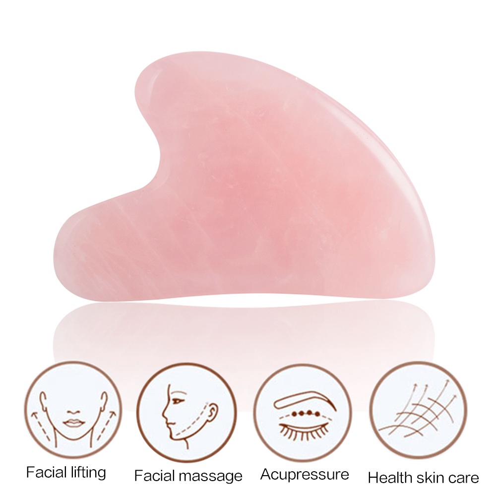 Đá Salorie Gua Sha Tự Nhiên Dùng Mát Xa Mặt Và Cơ Thể Chống Lão Hóa