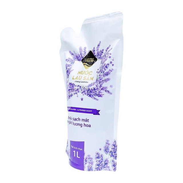 Nước lau sàn VinMart Home diệt khuẩn hương lavender dạng túi 1L