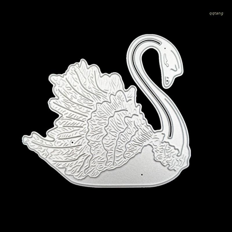 QQ Khuôn Cắt Giấy Kim Loại Hình Thiên Nga Xinh Xắn
