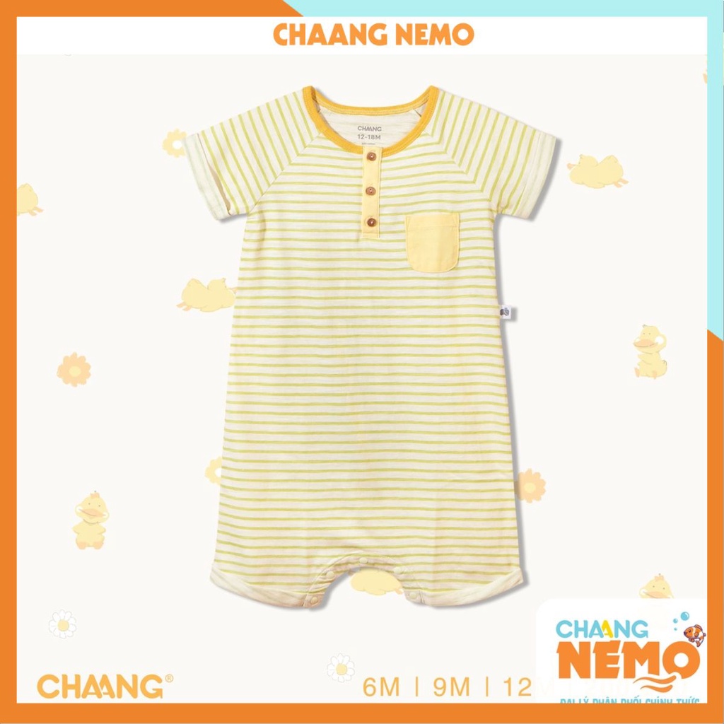 CHAANG Body cộc bổ trụ Lake kẻ xanh cho bé
