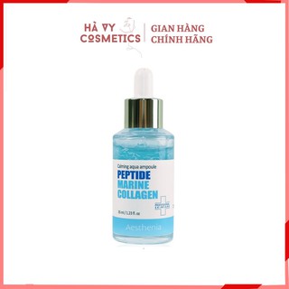 Tinh Chất Xanh Dương Xóa Mụn Aesthenia peptide marine collagen calming aqua ampoule 30ml