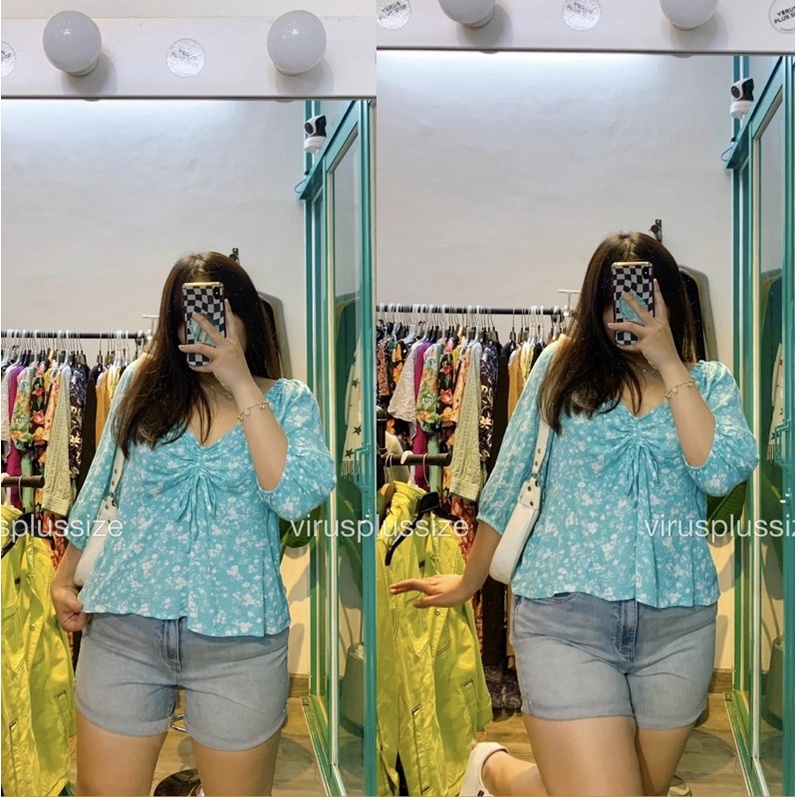 PLUSSIZE ÁO HOA NHÍ XUÂT XỊN OUTLETSALE