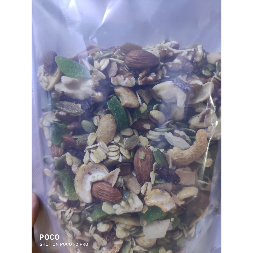 Hạt Mix dinh dưỡng 9 vị-90% hạt 10% yến mạch mật ong