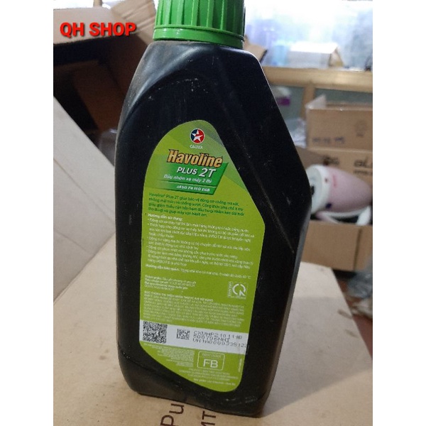Nhớt 2 thì pha xăng Havoline Caltex Plus 2T - 1lít -Dùng xe L67 - Satria - RGX - RGV - Cystan - Vespa - Minsk - Simson