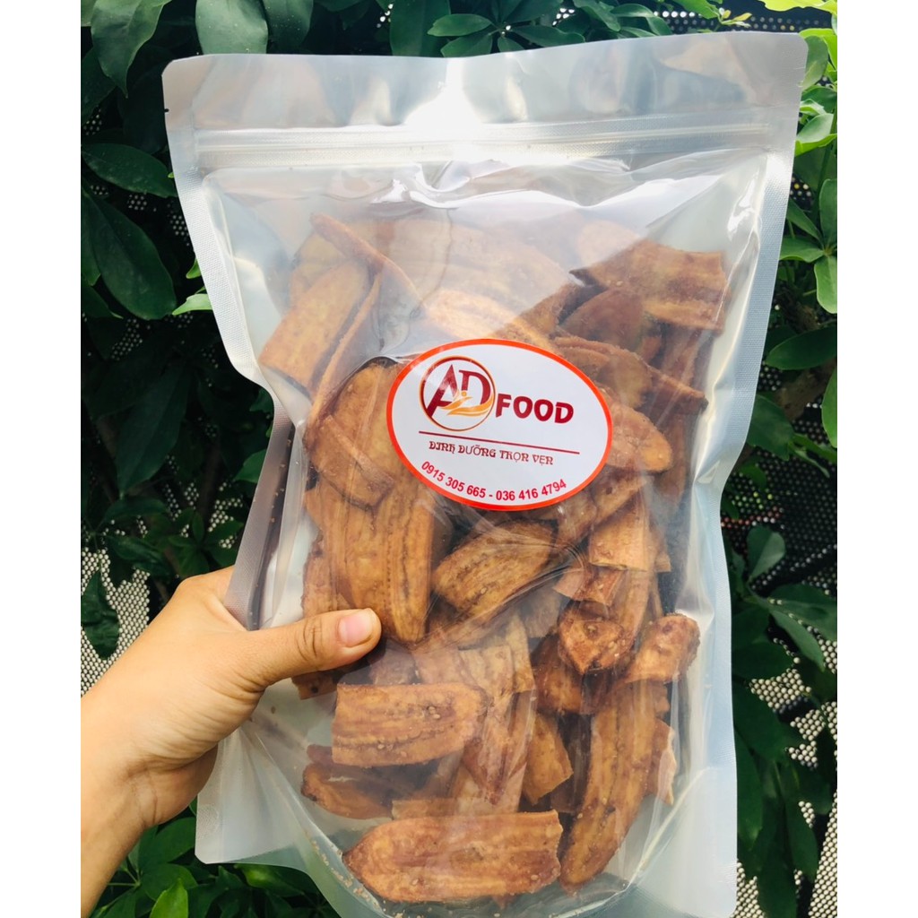 500g chuối sấy mè gừng giòn tan