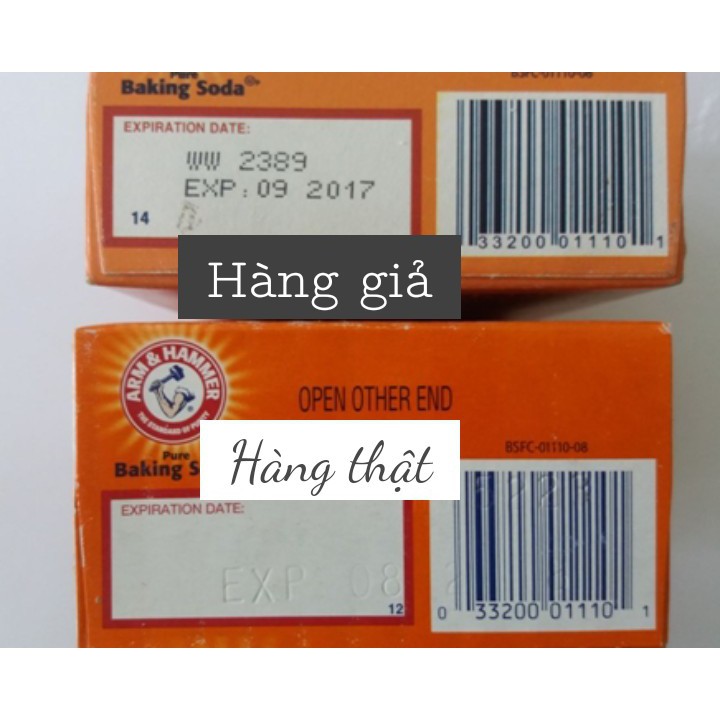 [NHẬP KHẨU MỸ ]Bột Baking Soda làm trắng răng, làm bánh, tẩy tế bào chết, tẩy rửa 454g