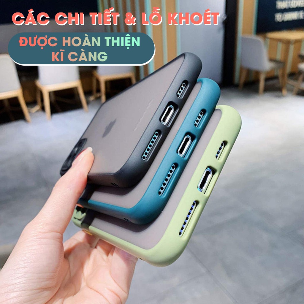 Ốp lưng nhám bảo vệ camera iPhone 7 8 7 Plus 8 Plus X Xs Xr XsMax iPhone 11 11 Pro 11 Promax Handtown 200907