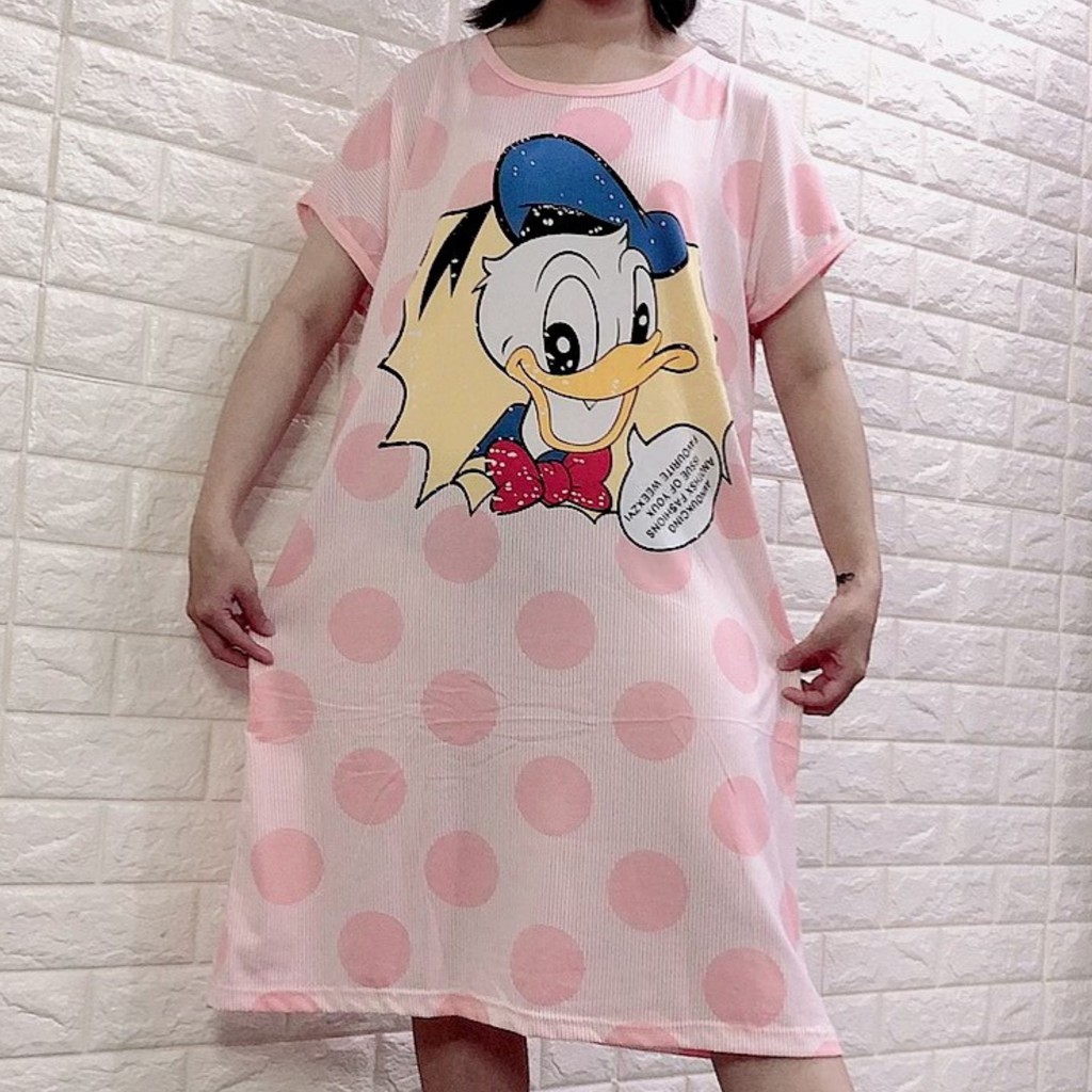 Đầm Ngủ Dáng Rộng Thoải Mái Dễ Thương Bigsize mặc ở nhà A02 | BigBuy360 - bigbuy360.vn