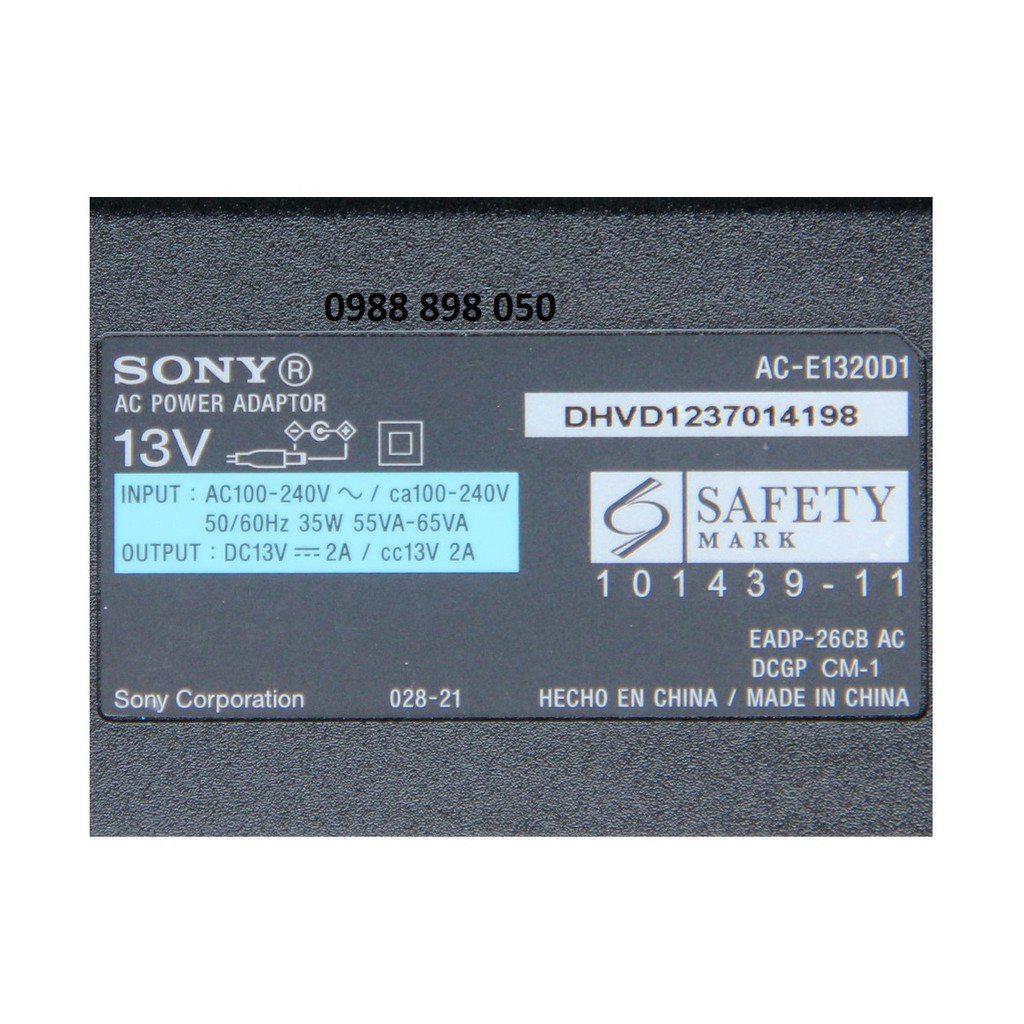 [Mã ELFLASH3 hoàn 10K xu đơn 20K] NGUỒN SẠC LOA SONY SRS-D5 BẢN GỐC