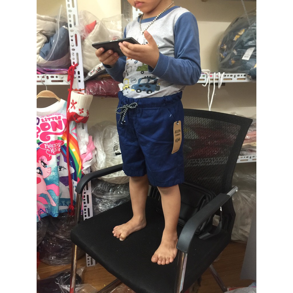 Quần đùi quần sooc cho bé trai cotton thoáng mát