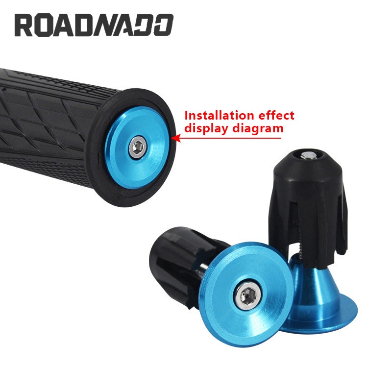 1 Pair Bike Handle Bar Cap Road Bike End Plugs MTB Handle Bar End Cap Bike Accessories Aluminum Alloy Grips Bar End Cap