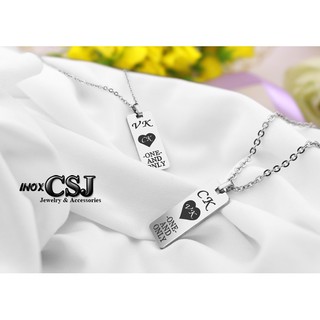 DÂY CHUYỀN INOX CẶP ĐÔI VỢ CHỒNG VK CK (MC268) dây kèm mặt giá siêu rẻ