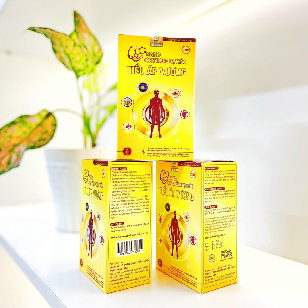 ✅ Tiểu Áp Vương Đông Trùng Hạ Thảo Hỗ Trợ Điều Hòa Tiểu Đường -  Huyết Áp