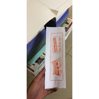 Túi giấy đựng bánh mì que 10 cái in sẵn như hình