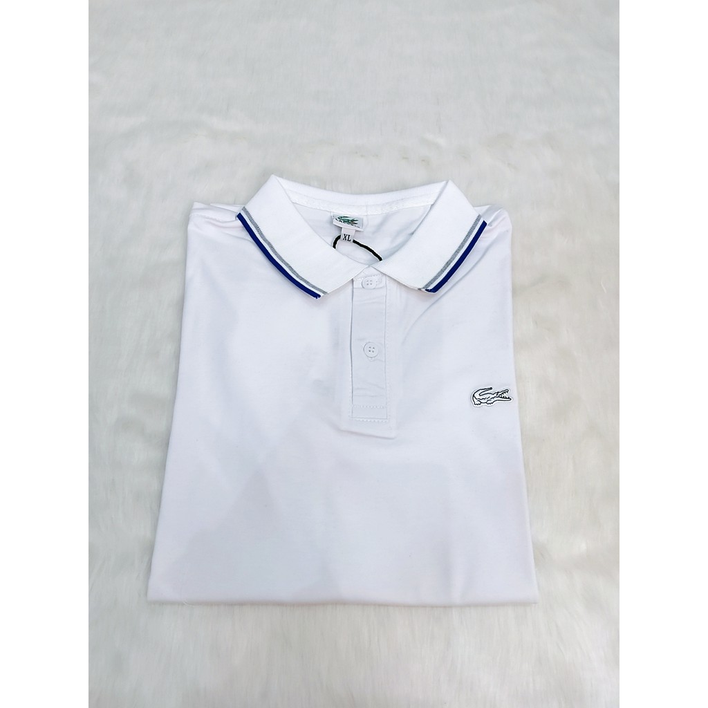 [GIÁ SẬP SÀN]ÁO THUN NAM CỔ BỂ PHỐI VIỀN ĐỎ THUN CÁ SẤU | BigBuy360 - bigbuy360.vn