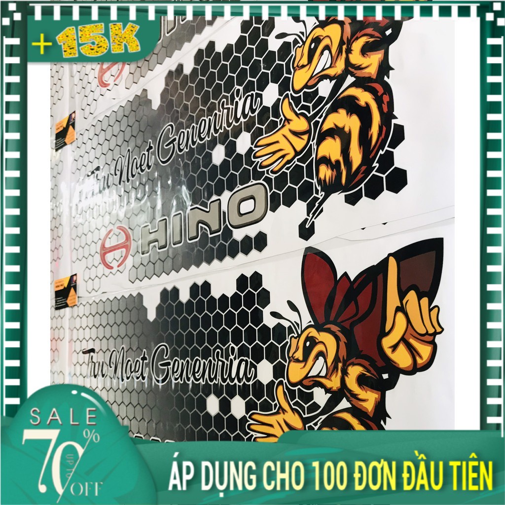 TEM CHẾ HÌNH HINO - DECAL  XE TẢI ĐẸP LẠ