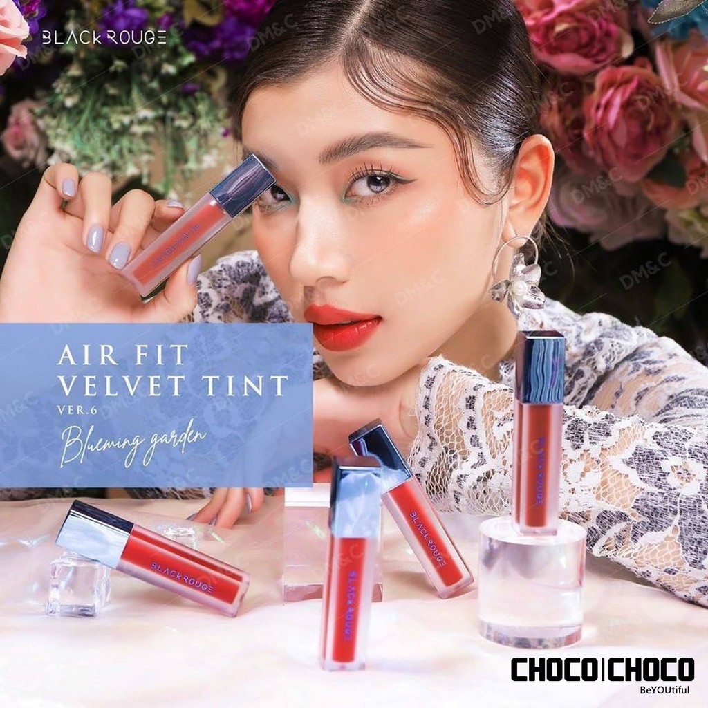 [XẢ HẾT NGHỈ TẾT- VER 6+5] Son Kem Lì Black Rouge Airfit Velvet Tint Version 6 Blueming Garden | Thế Giới Skin Care
