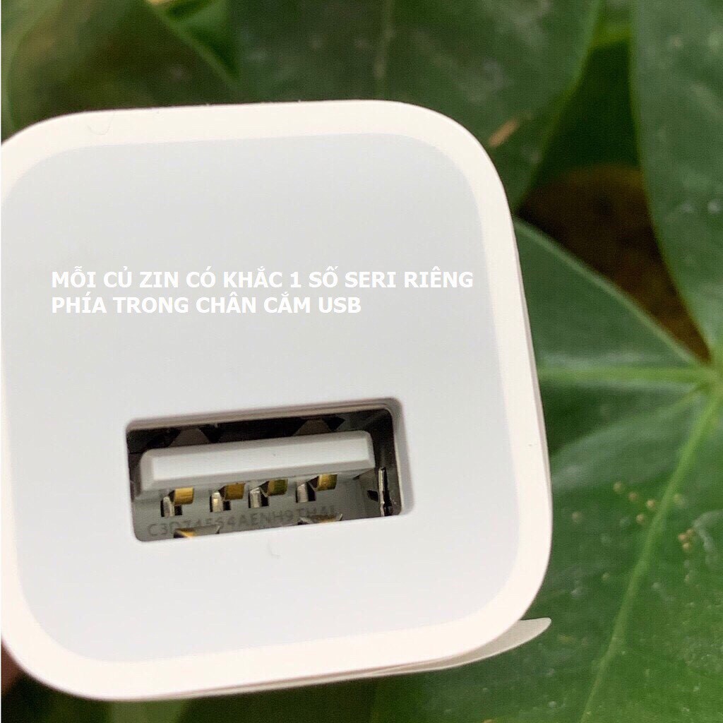 [ Hàng Chính Hãng ] Củ iphone zin chính hãng bóc máy vuông 5w