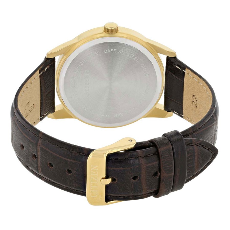 Đồng Hồ Nam Citizen Dây Da Máy Pin  BI5002-14A - Mặt Trắng