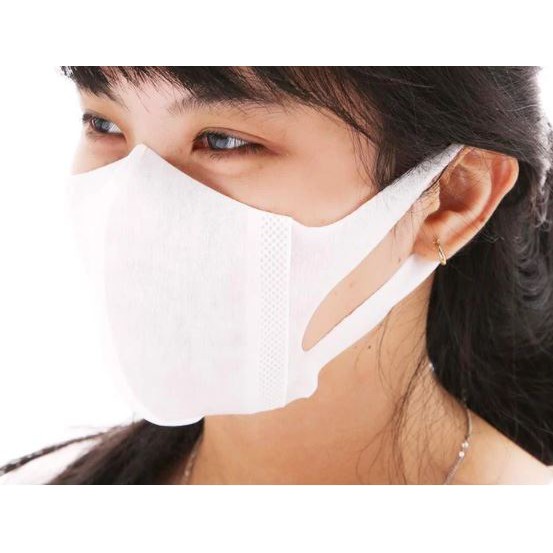 [Hộp 100 Cái] Khẩu Trang Siêu Vừa Vặn Ngăn Khói Bụi Unicharm 3D Mask Super Fit