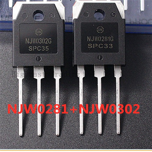 NJW0302 10 chiếc (5 CÁI NJW0281 NJW0281 + 5 CÁI NJW0302) TO-3P NJW0281G NJW302G Ống ghép âm thanh, đ