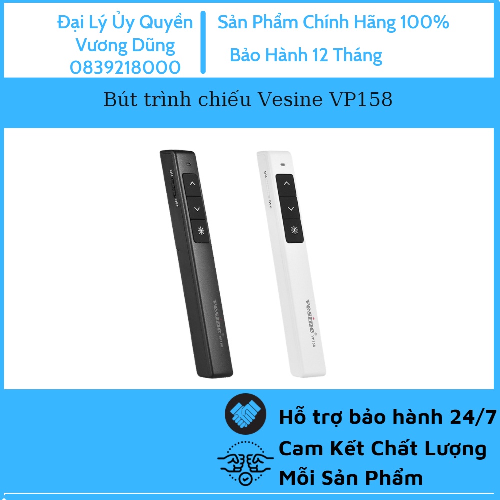 Bút trình chiếu Vesine VP158 - Cam kết chính hãng - Bảo hành 12 tháng