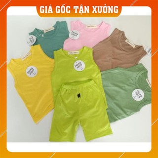 Bộ ba lỗ thun lạnh minkymom mềm mịn mát cho bé