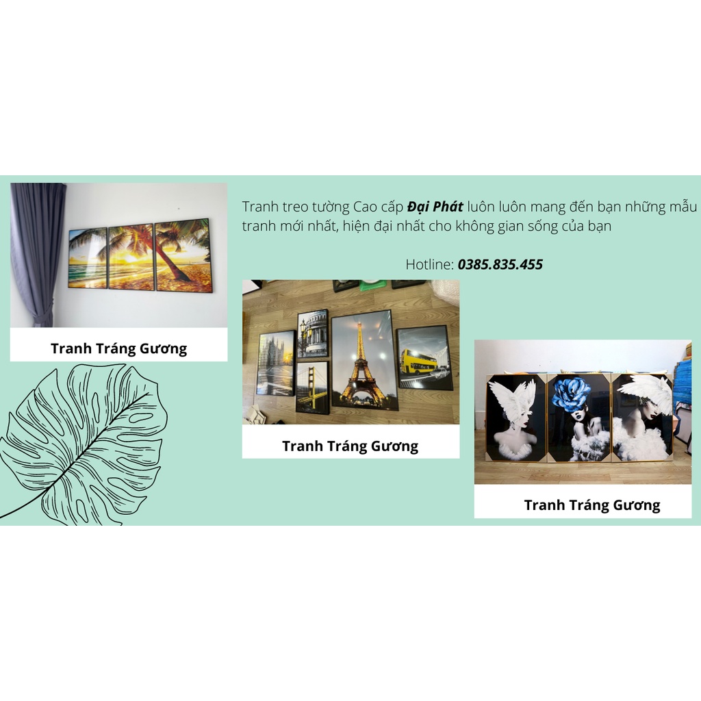 TRANH ĐƠN TRÁNG GƯƠNG IN THEO YÊU CẦU NHIỀU KÍCH THƯỚC ĐÃ CÓ KHUNG
