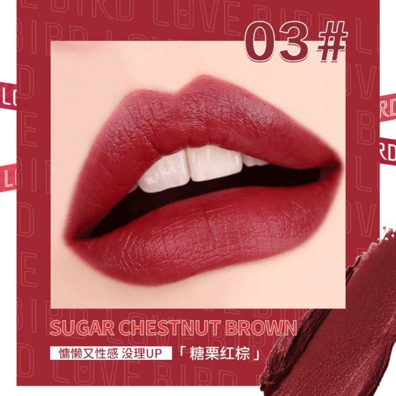 [Hàng mới về] Son kem LOVE BIRD lì mịn mượt như nhung kháng nước và không bết dính