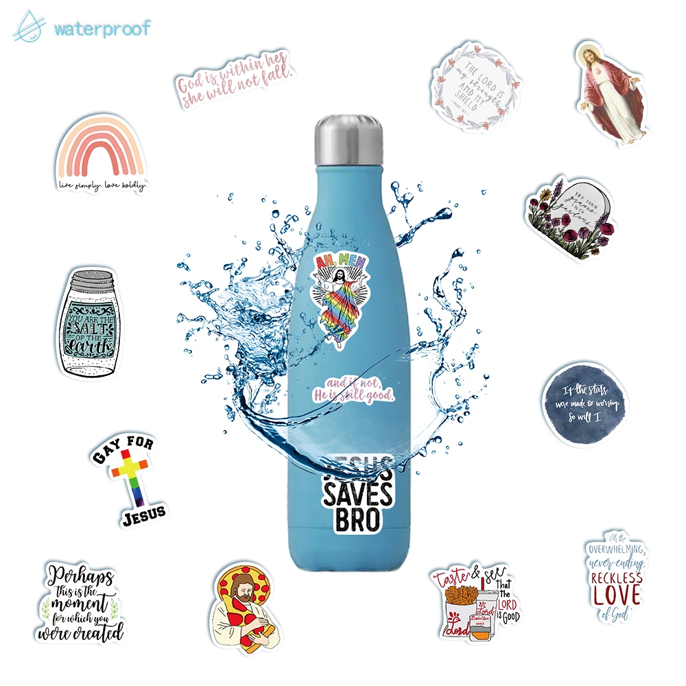 Bộ 50 Miếng Dán Trang Trí Hình Chúa Jesus