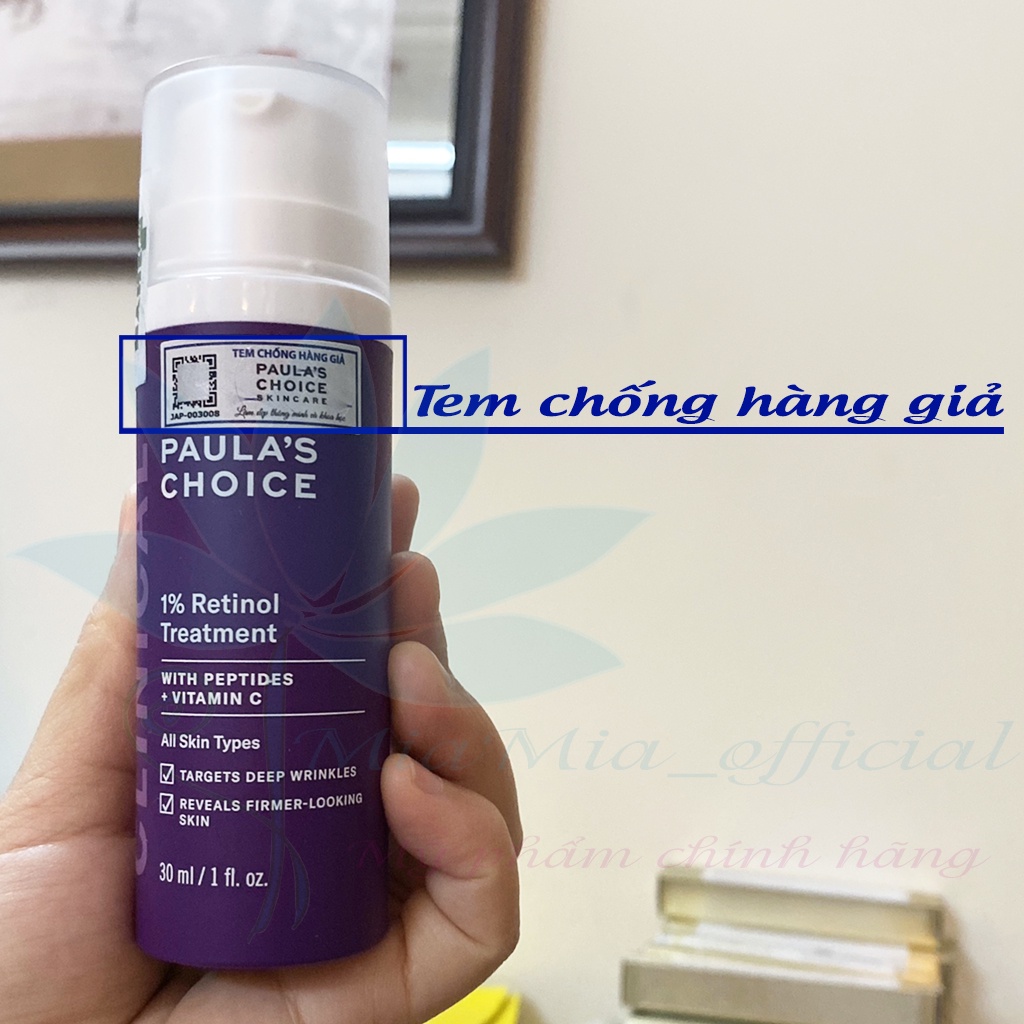 Tinh Chất 1% Retinol Paula Choice Làm Mờ Nám Và Nếp Nhăn Paula’s Choice Clinical 1% Retinol Treatment 30 ml