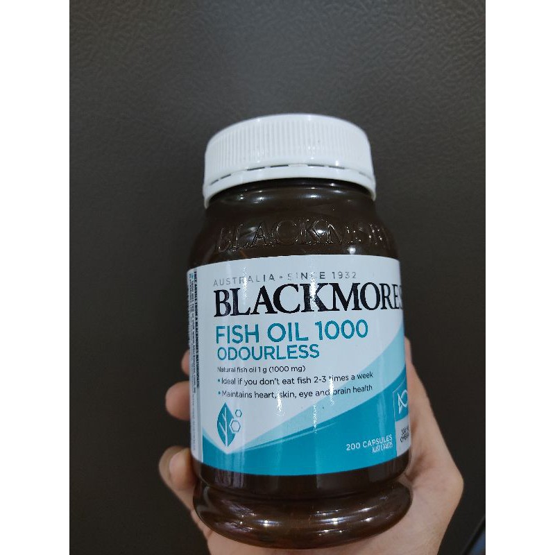 DẦU CÁ BLACKMORE FISHOIL ODOURLESS ( DẦU CÁ KHỬ MÙI)